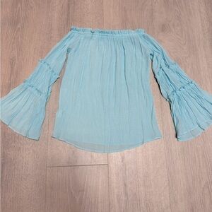 Off-The-Shoulder Bell Sleeve Top